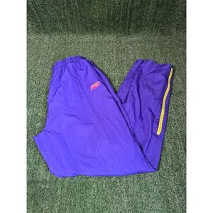 Saucony Mens Purple Yellow Track Pants Athletic Joggers Size Medium